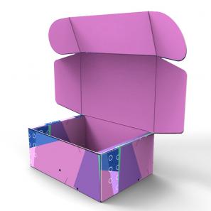 Foldable corrugated packaging mailer boxes 
