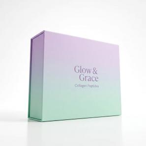 Custom Book Style Magnetic Closure Rigid Gift Box 