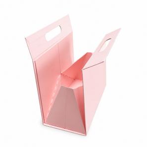 Triangle Handle Gift Box | Foldable Pyramid Rigid Box with Handle 