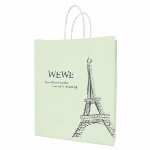 Twisted Handle Kraft Paper Bag | White & Natural Kraft Shopping Bag 